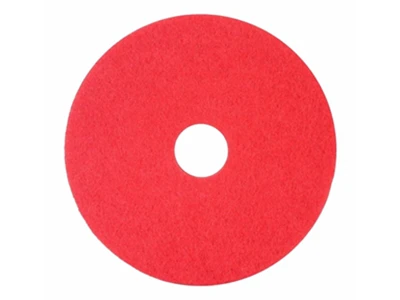 Why do professional cleaners prefer red polishing pads?