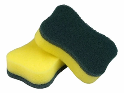 How often should a scouring pad typically be replaced?