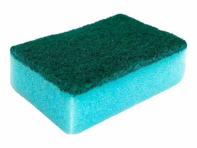 Can I use a scouring pad to scrub the inside of a stainless steel pot?