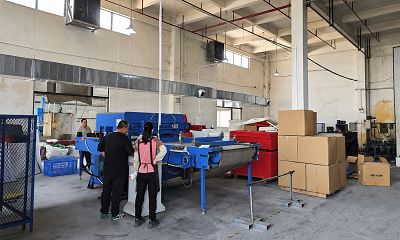 YION Scouring Pads Manufacturing Facility in Jiangmen, China: Automated Abrasive Production Line